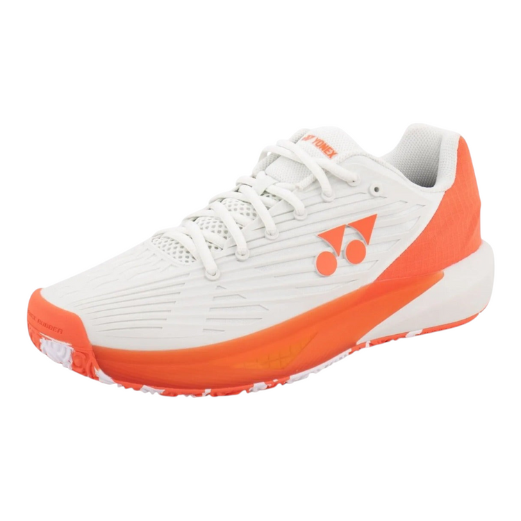 Tenis de tenis Radach Sports Yonex Power Cushion Eclipsion 5 Clay en color plata y naranja para hombre