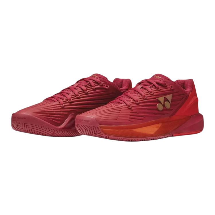 Tenis de tenis Radach Sports Yonex Eclipsion 5 para mujer en color rojo rubí con diseño robusto y suela de alta tracción