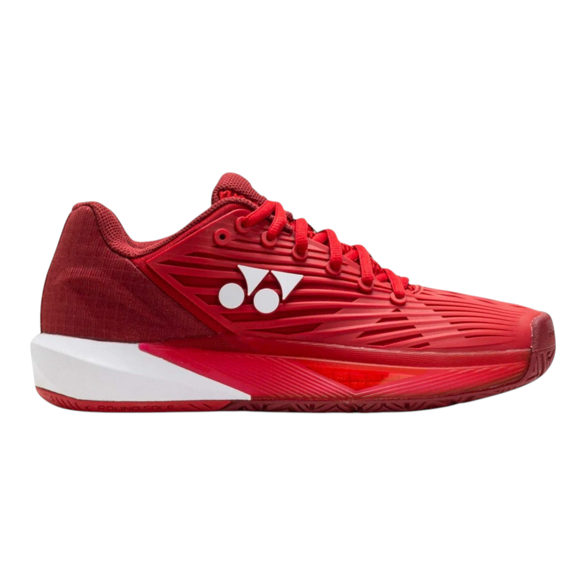 Tenis de tenis Radach Sports Yonex Eclipsion 5 en color rojo tango con tecnología de amortiguación y malla técnica