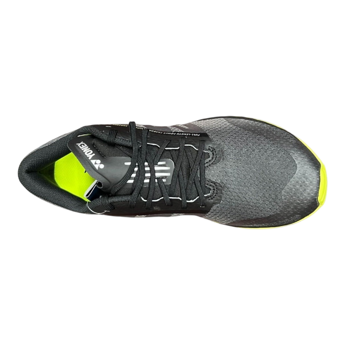 Tenis de correr Radach Sports Yonex Saferun 100x para hombre en color negro con detalles en amarillo neón
