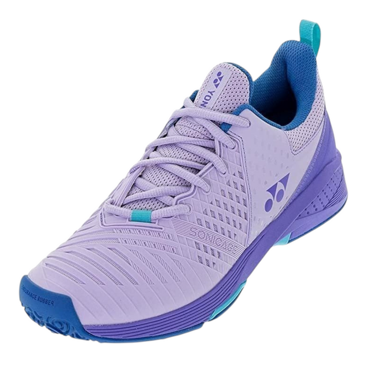 Tenis de tenis Radach Sports Yonex Sonicage 3 para mujer en color lila con suela de caucho para arcilla y padel