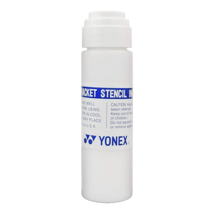 Tinta blanca Radach Sports Yonex Stencil Ink para personalizar el encordado de raquetas de tenis