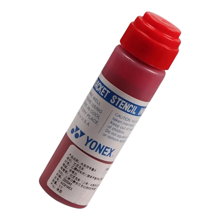 Tinta roja para encordado de raqueta Yonex de Radach Sports con aplicador de 1 mm
