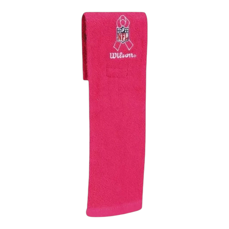 Toalla Radach Sports para futbol americano Wilson en color rosa con bordado de logo NFL y material absorbente