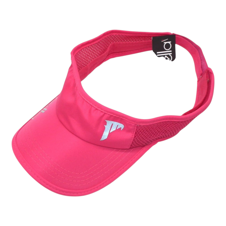Visera deportiva Radach Sports fucsia ultraligera con malla transpirable y cierre de velcro ajustable para mujer