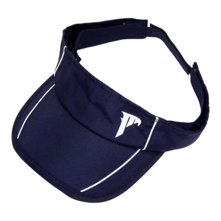 Visera deportiva Radach Sports color marino con malla, diseño ultraligero y ajuste de velcro para dama