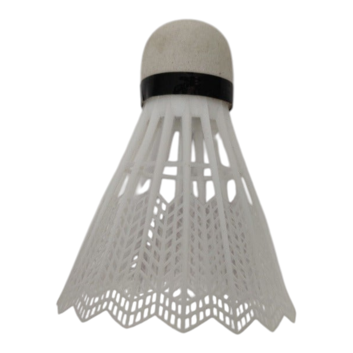 Gallito de bádminton Radach Sports de plástico blanco con base de corcho para entrenamiento