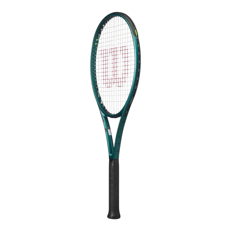 Raqueta de tenis Radach Sports Wilson Blade 100 V9 en color verde esmeralda mate con acabado profesional