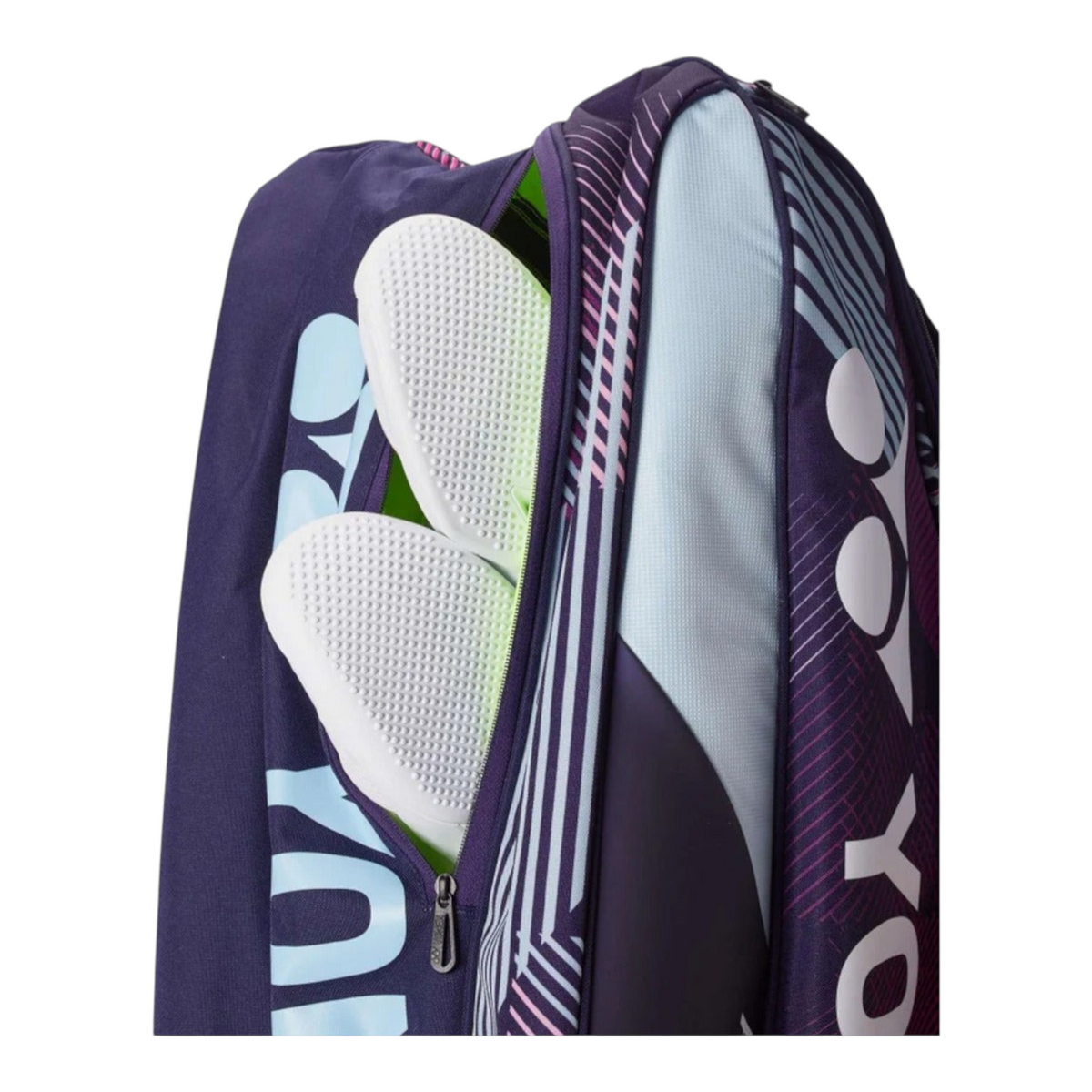 Raquetero Radach Sports Yonex Pro 9 raquetas color uva con compartimento independiente para calzado deportivo