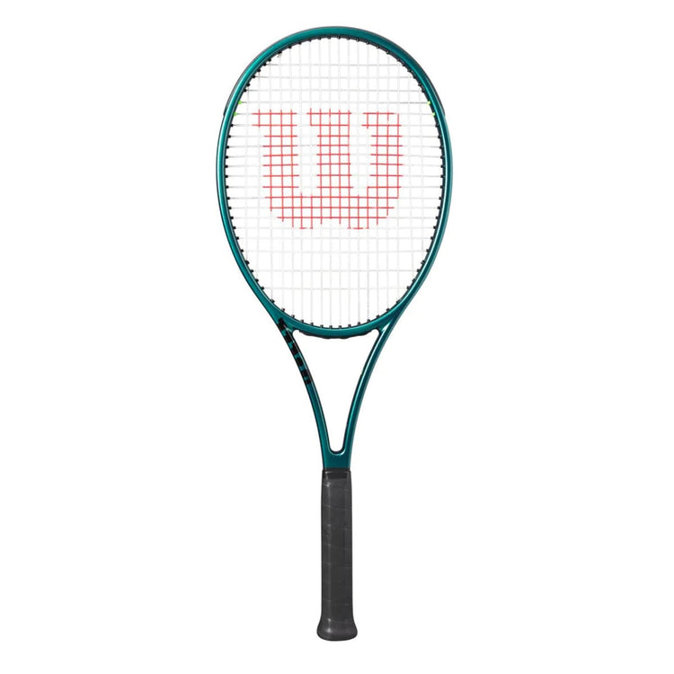 Raqueta de tenis Wilson Blade Pro V9 98 18x20 305gr vista frontal color Emerald Night