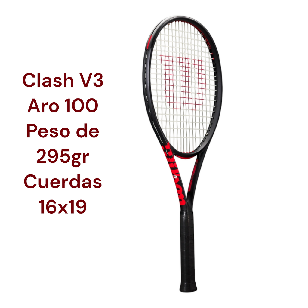 Raqueta De Tenis Wilson Clash 100 V3.0 295gr
