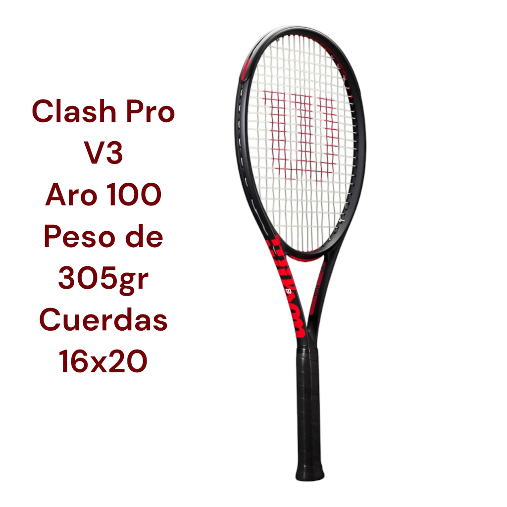 Raqueta De Tenis Wilson Clash Pro V3.0 305gr