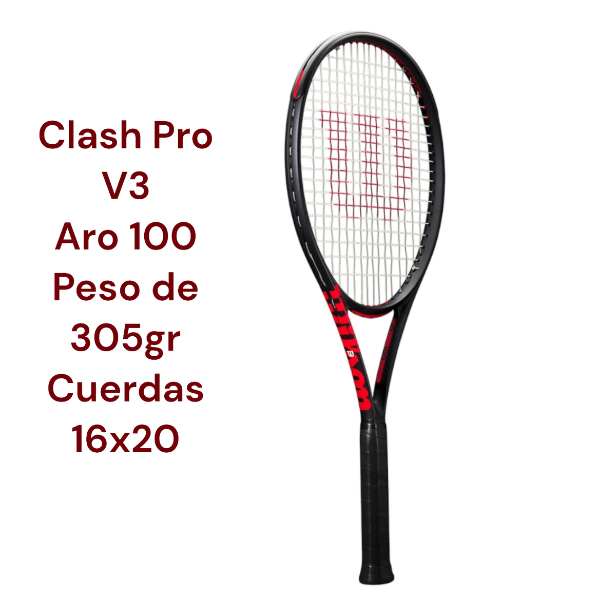 Raqueta De Tenis Wilson Clash Pro V3.0 305gr