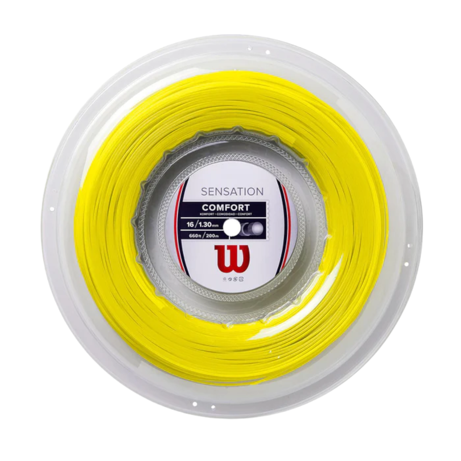 Rollo De Cuerda de raqueta Wilson Sensation 16 Yellow