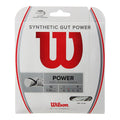 Set de cuerda de raqueta Wilson Synthetic Gut Power Blanca