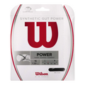 Set de cuerda de raqueta Wilson Synthetic Gut Power Negra