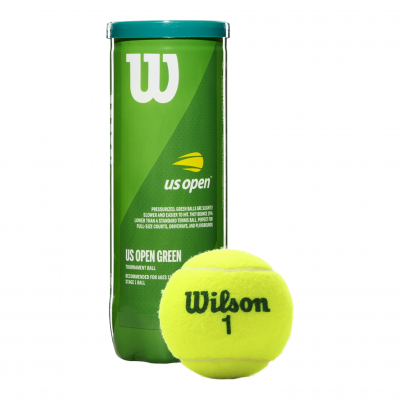 Pelota de Mini Tenis Wilson Us Open Punto Verde Infantil c 3